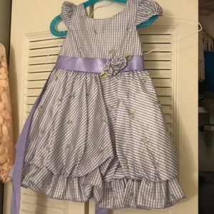 Purple formal toddler dress